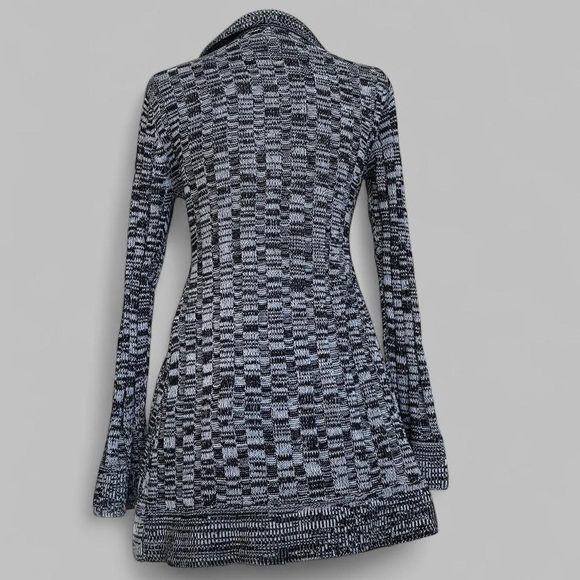 Grey Black Ruffle Cardigan - Picture 6 of 6